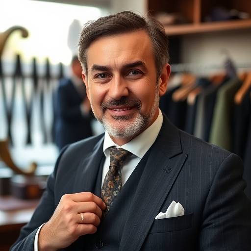 Ritratto di Marco Rossi, capo sarto della sartoria